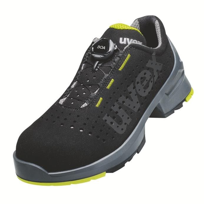 BOA® Fit System özellikli uvex 1 ayakkabı S1 FO SR