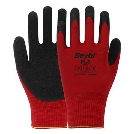 Beybi Polyester Örme Lateks Eldiven
