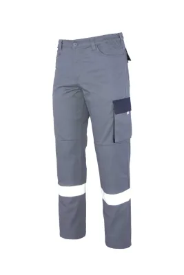 Myform 2141 Palmira Plus Çok Cepli İş Pantolonu Gri/Lacivert