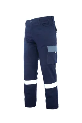 Myform 2141 Palmira Plus Çok Cepli İş Pantolonu Lacivert/Gri