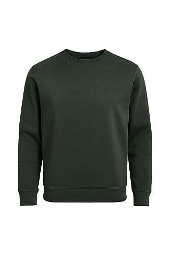Myform 8164 Discover Comfort Bisiklet Yaka Sweatshirt Haki