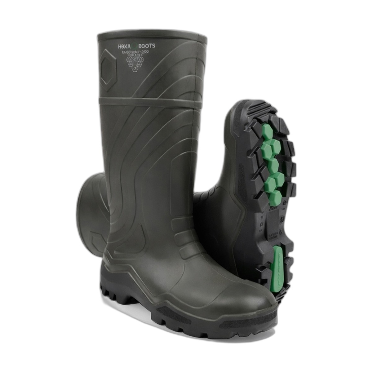 Hexa Boots PU S5 Çelik Burunlu ve Çelik Tabanlı Su Geçirmez İş Çizmesi