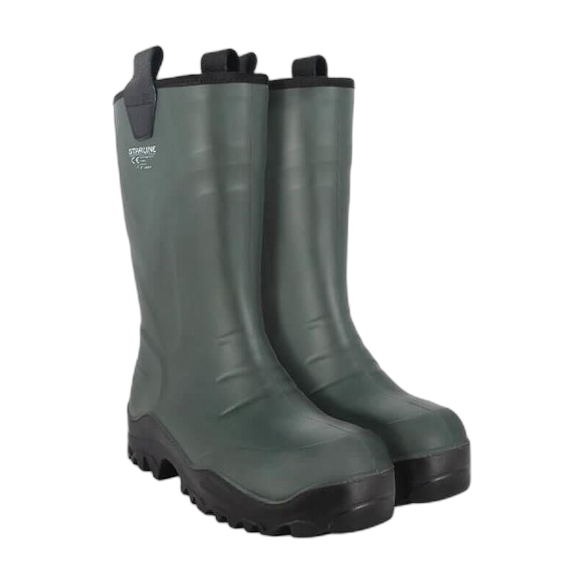 Starline STL-9920M S4 SRC Miflonlu Kısa PU Çelik Burunlu Haki İş Çizmesi